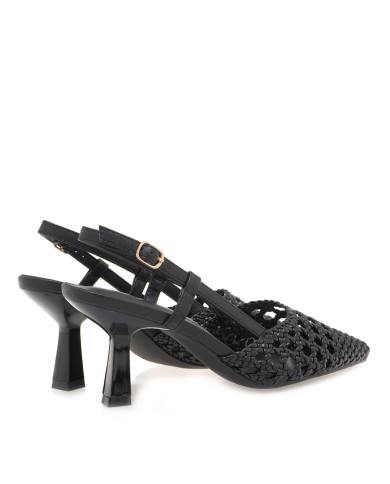Black slingbacks  70V-303