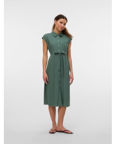 VMMYMILO SL CALF SHIRT DRESS WVN GA