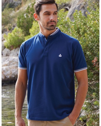 Μπλουζάκι Polo με Μάο γιακά Visconti 2812-1