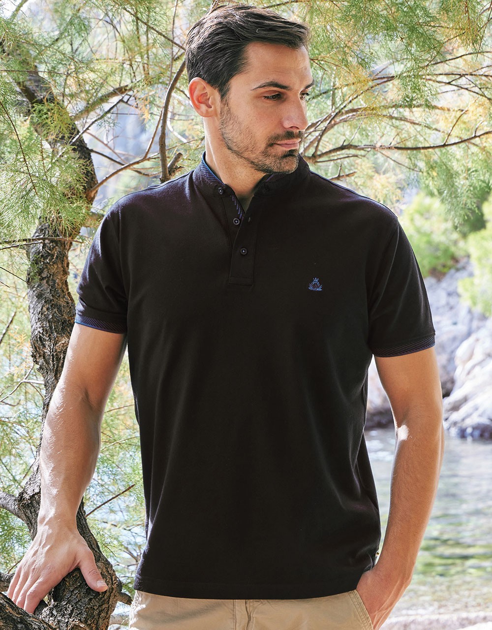 Visconti Men's Polo Shirt Mao Collar 2812-3