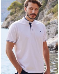 Μπλουζάκι Polo με Μάο γιακά Visconti 2812-4