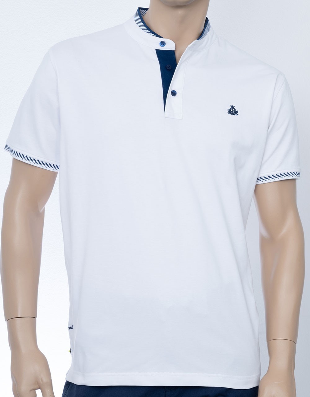 Μπλουζάκι Polo με Μάο γιακά Visconti 2812-4