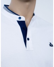 Μπλουζάκι Polo με Μάο γιακά Visconti 2812-4