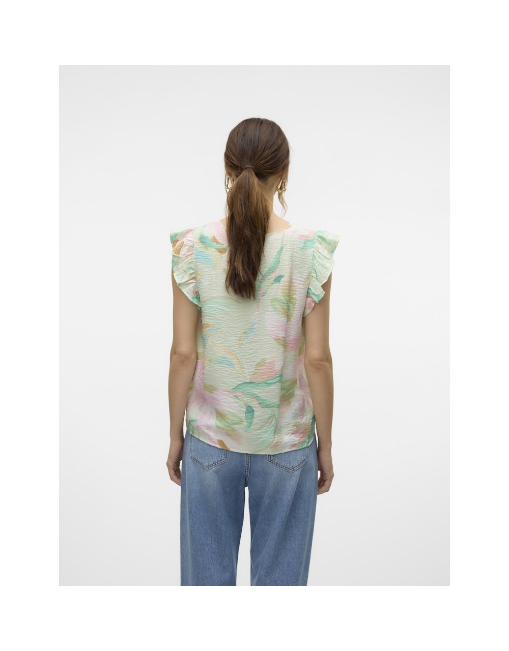 ΜΠΛΟΥΖΑ ΜΕ ΒΟΛΑΝ VMJOSIE SL V-NECK TOP WVN GA 10303762