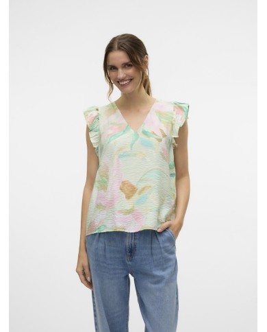 VMJOSIE SL V-NECK TOP WVN GA 10303762