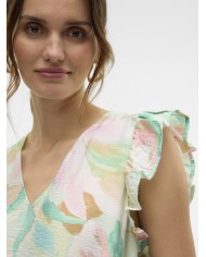 VMJOSIE SL V-NECK TOP WVN GA 10303762