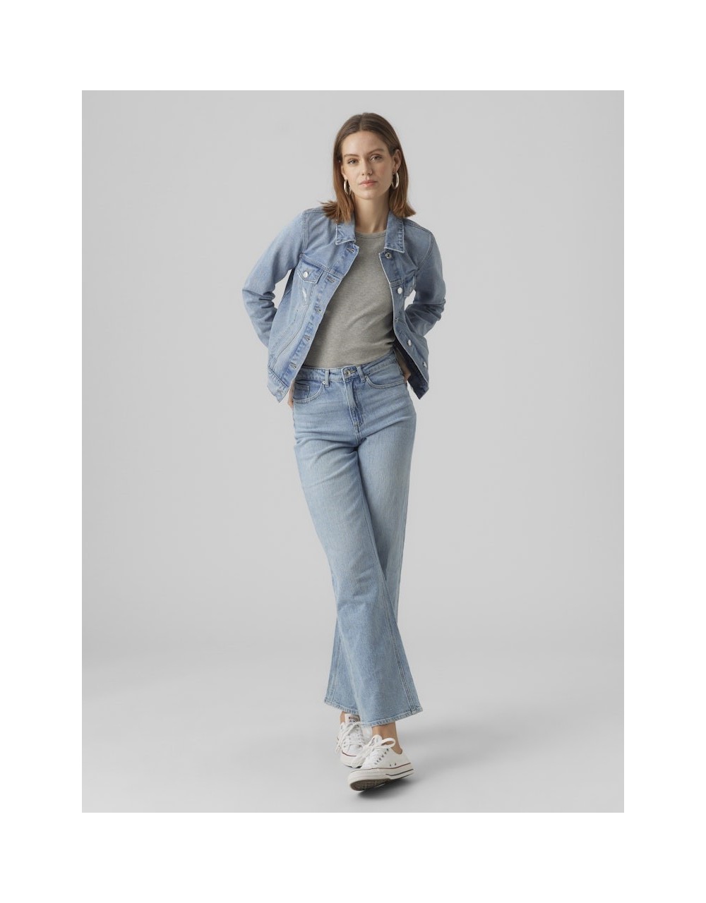 Vero Moda Γυναικείο Μπουφάν Τζιν Κοντό 10279789