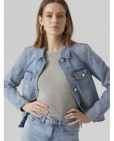 Vero Moda Γυναικείο Μπουφάν Τζιν Κοντό 10279789