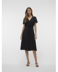 VMJOSIE SS CALF SHIRT DRESS WVN GA