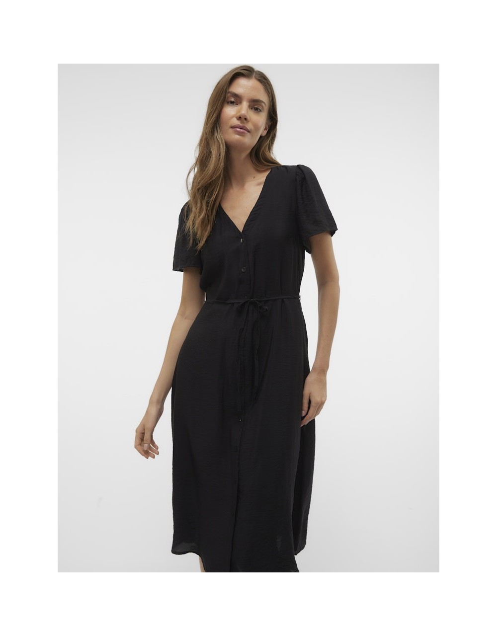 VMJOSIE SS CALF SHIRT DRESS WVN GA