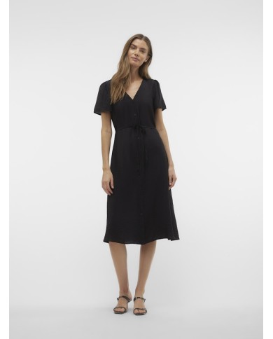 VMJOSIE SS CALF SHIRT DRESS WVN GA