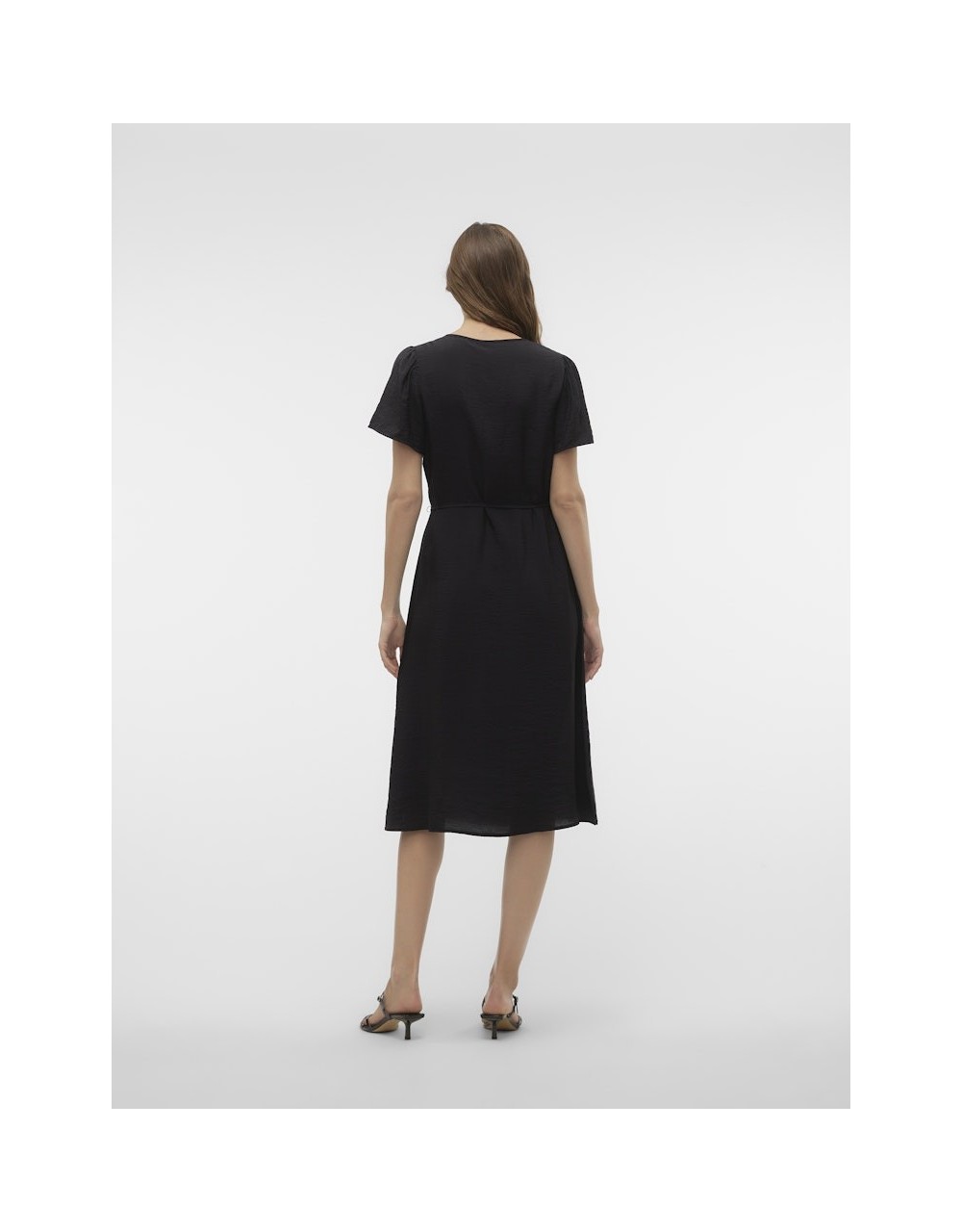 VMJOSIE SS CALF SHIRT DRESS WVN GA