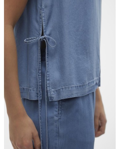 JEAN TOP VMBREE SL TIE DETAILS SHORT TOP GA 10304870