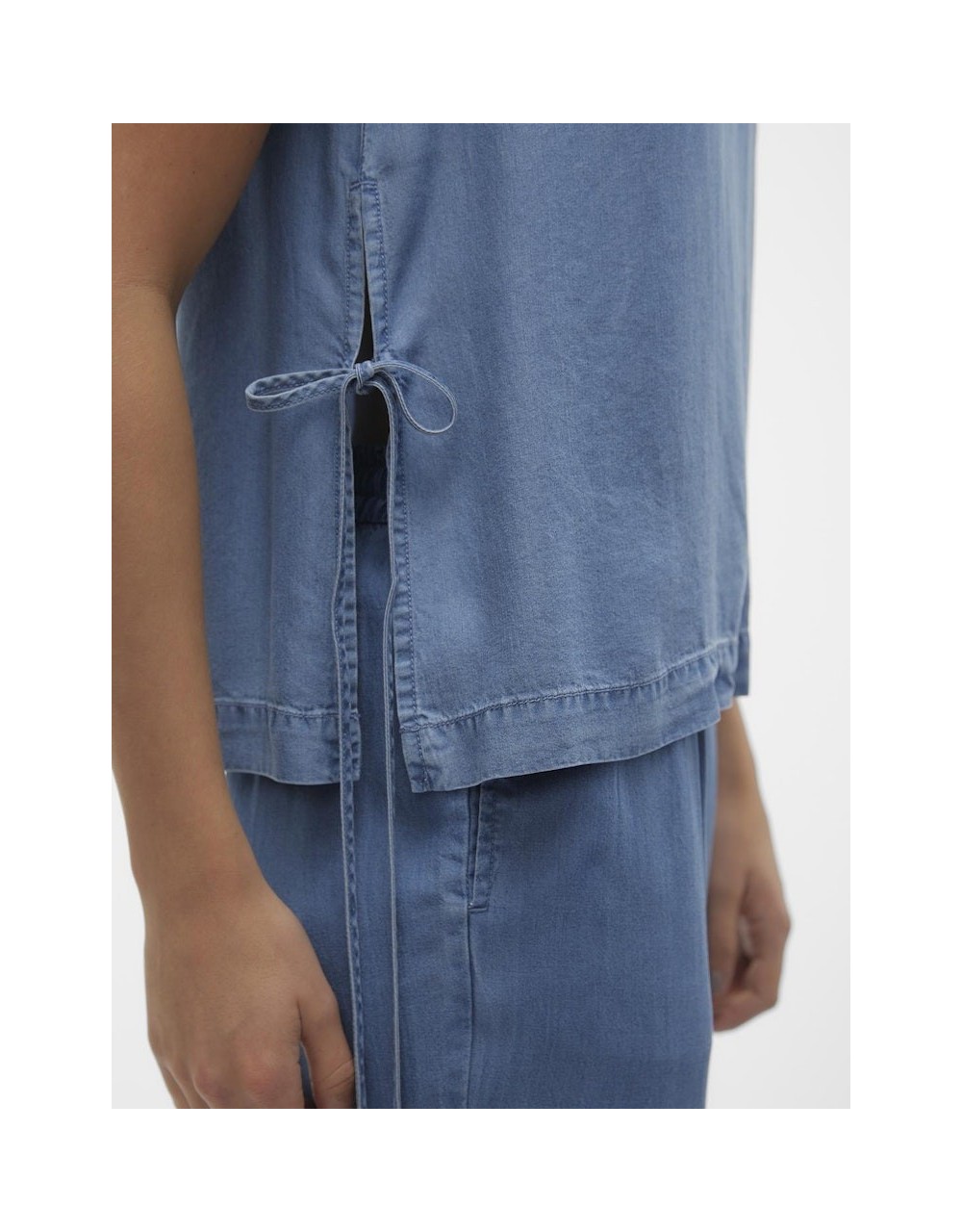 JEAN TOP VMBREE SL TIE DETAILS SHORT TOP GA 10304870