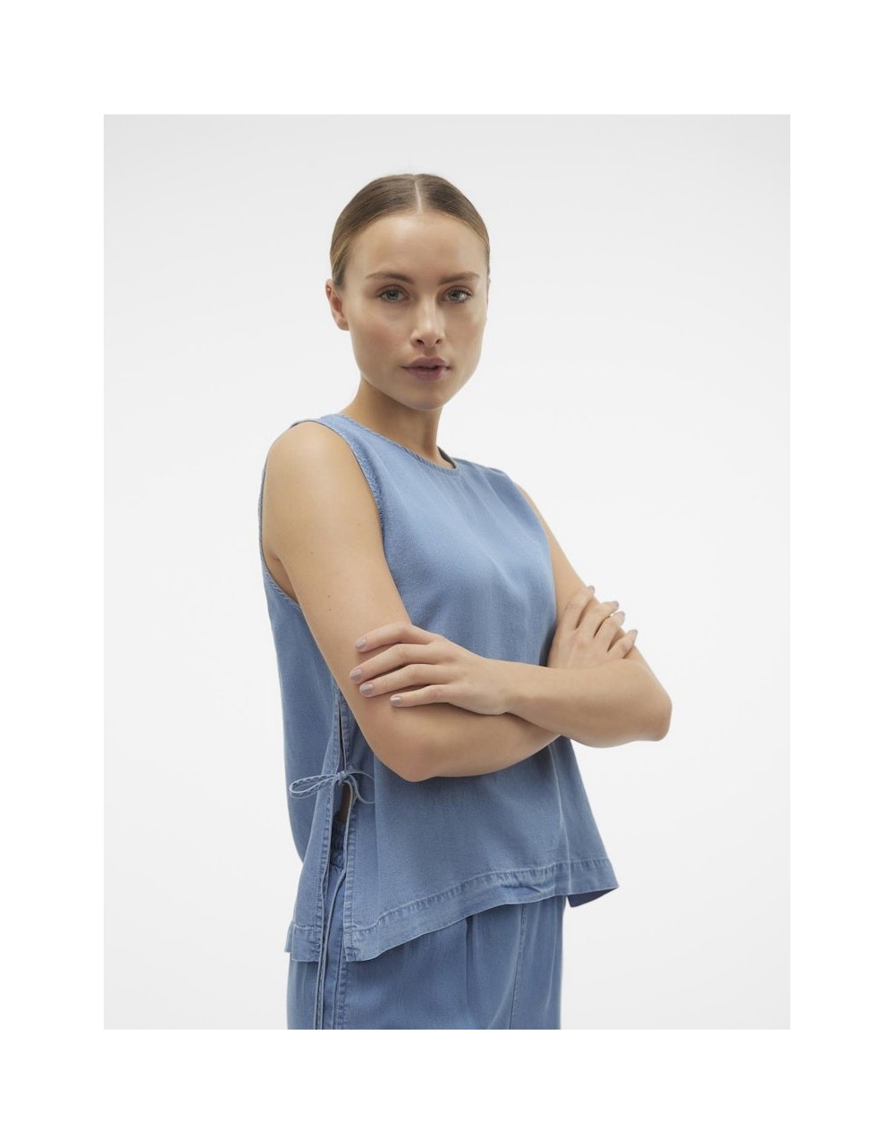 JEAN TOP VMBREE SL TIE DETAILS SHORT TOP GA 10304870