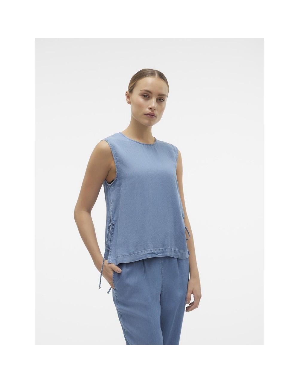 JEAN TOP VMBREE SL TIE DETAILS SHORT TOP GA 10304870