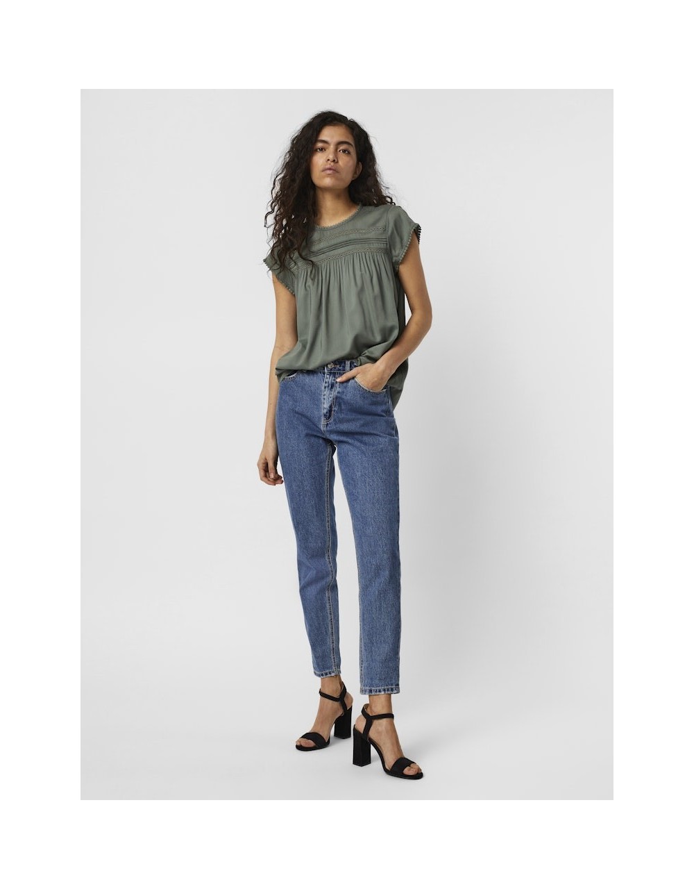 VMDEBBIE PLEAT S/L TOP GA - 10247943