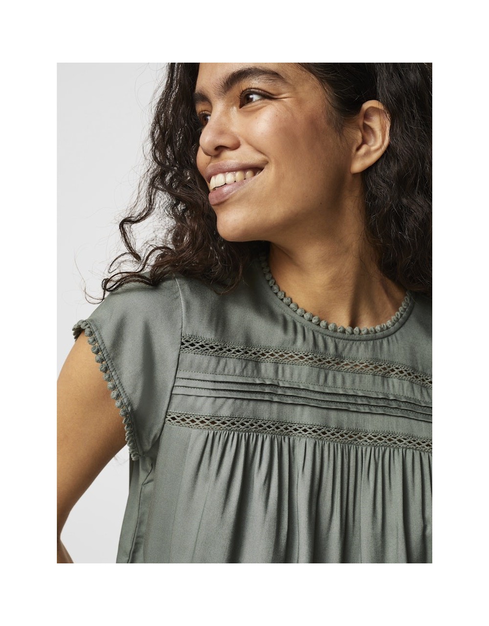 VMDEBBIE PLEAT S/L TOP GA - 10247943