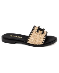 Ragazza Leather Women's Flat Sandals 01015