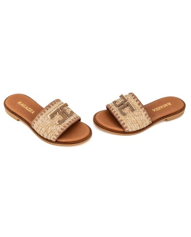 Ragazza Leather Women's Flat Sandals 01015