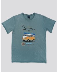 Πετροπλυμένο T-shirt - VAN GET AWAY
