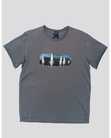 Πετροπλυμένο T-shirt - ΙΣΤΙΟΦΟΡΑ ΛΙΜΝΗ