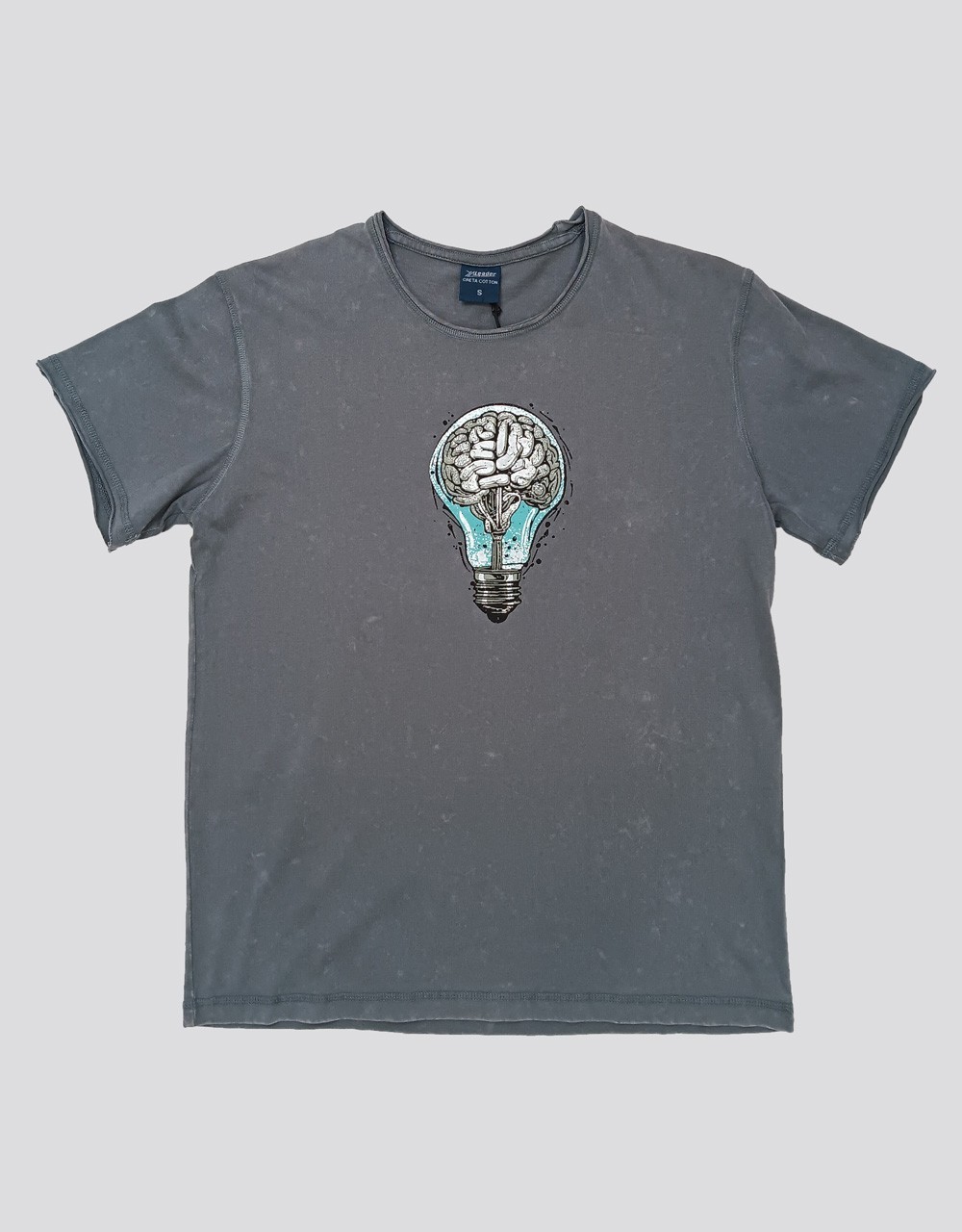Stonewashed T-shirt - ΛΑΜΠΑ - Stonewashed