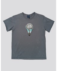 Stonewashed T-shirt - ΛΑΜΠΑ - Stonewashed