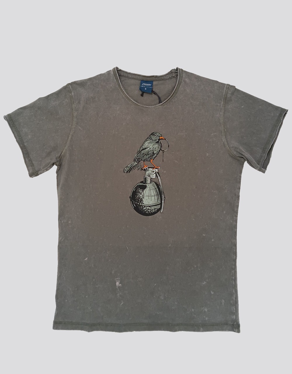 Πετροπλυμένο T-shirt - ΧΕΙΡΟΒΟΜΒΙΔΑ