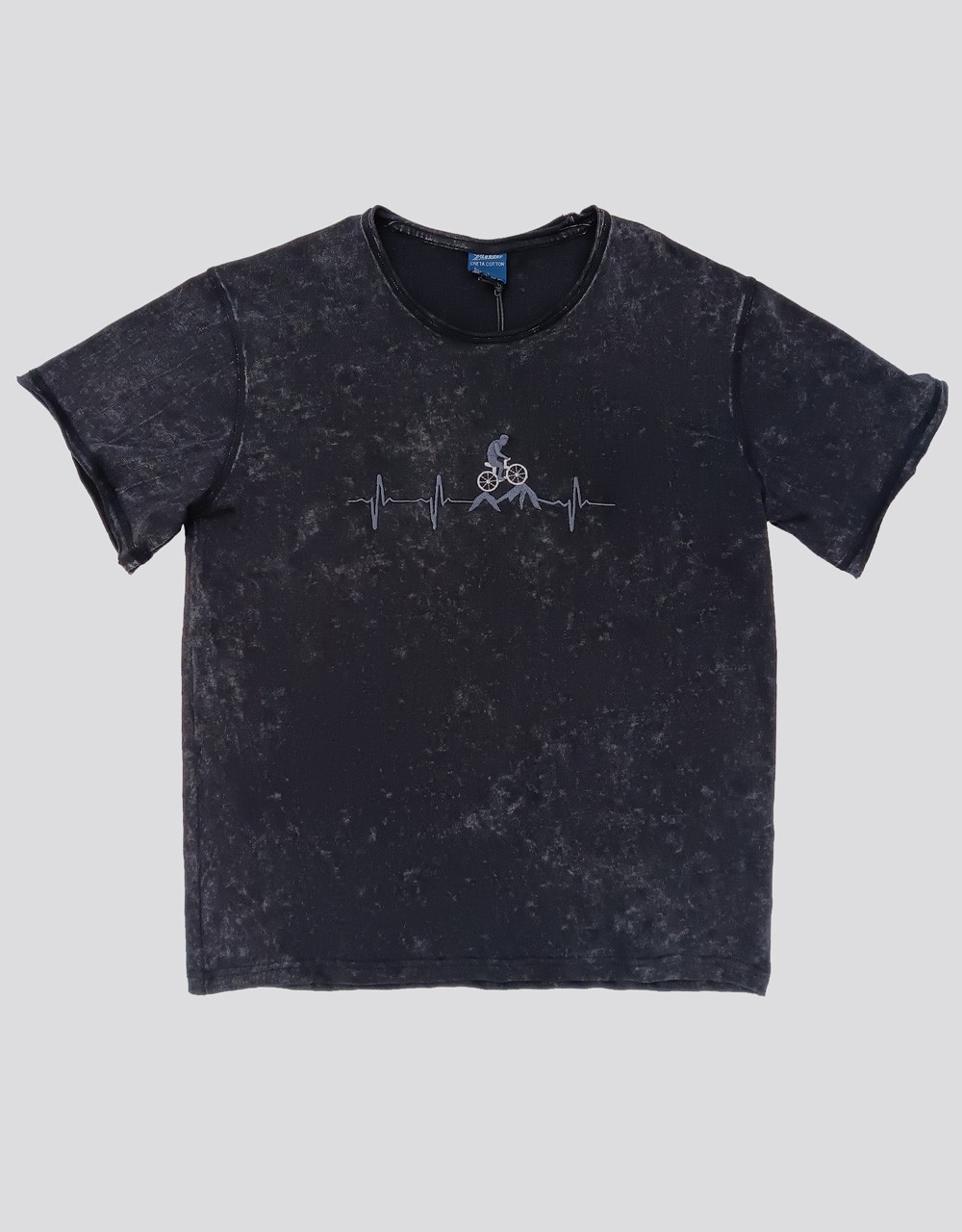 Πετροπλυμένο T-shirt - ΚΑΡΔΙΟΓΡΑΦΗΜΑ