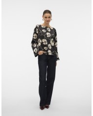 ΣΑΤΕΝ ΜΠΛΟΥΖΑ ΜΑΝΙΚΙ FLORAL