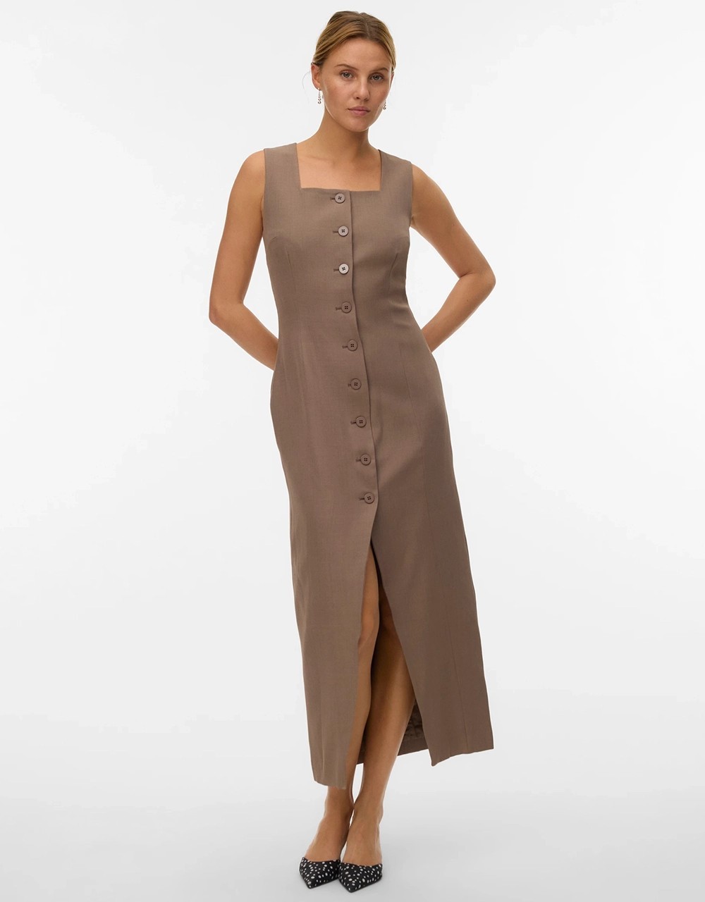 VMALESSIA ΦΟΡΕΜΑ ΜΑΚΡΥ ΙΣΙΑ ΓΡΑΜΜΗ ΜΕ ΚΟΥΜΠΙΑ