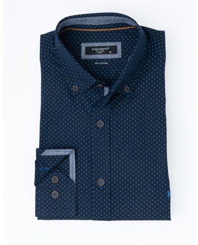 ViscontiΜακρυμάνικo Πουκάμισο σε Κανονική Γραμμή 2824-3