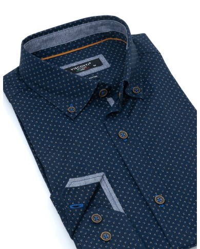 ViscontiΜακρυμάνικo Πουκάμισο σε Κανονική Γραμμή 2824-3