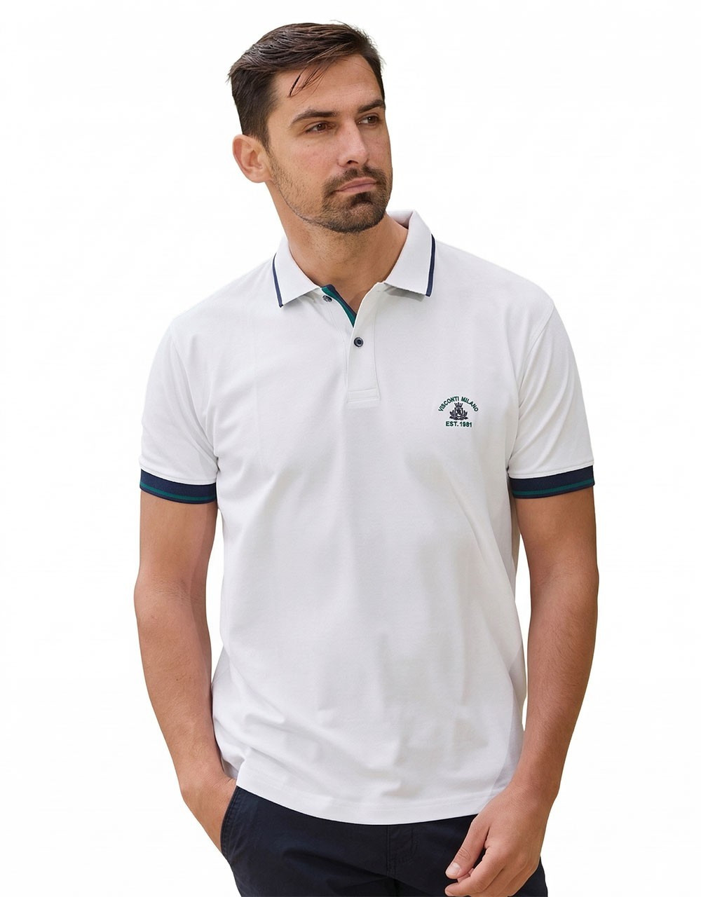 Μπλουζάκι Polo Κοντό Μανίκι Visconti 2831-7 - Polo