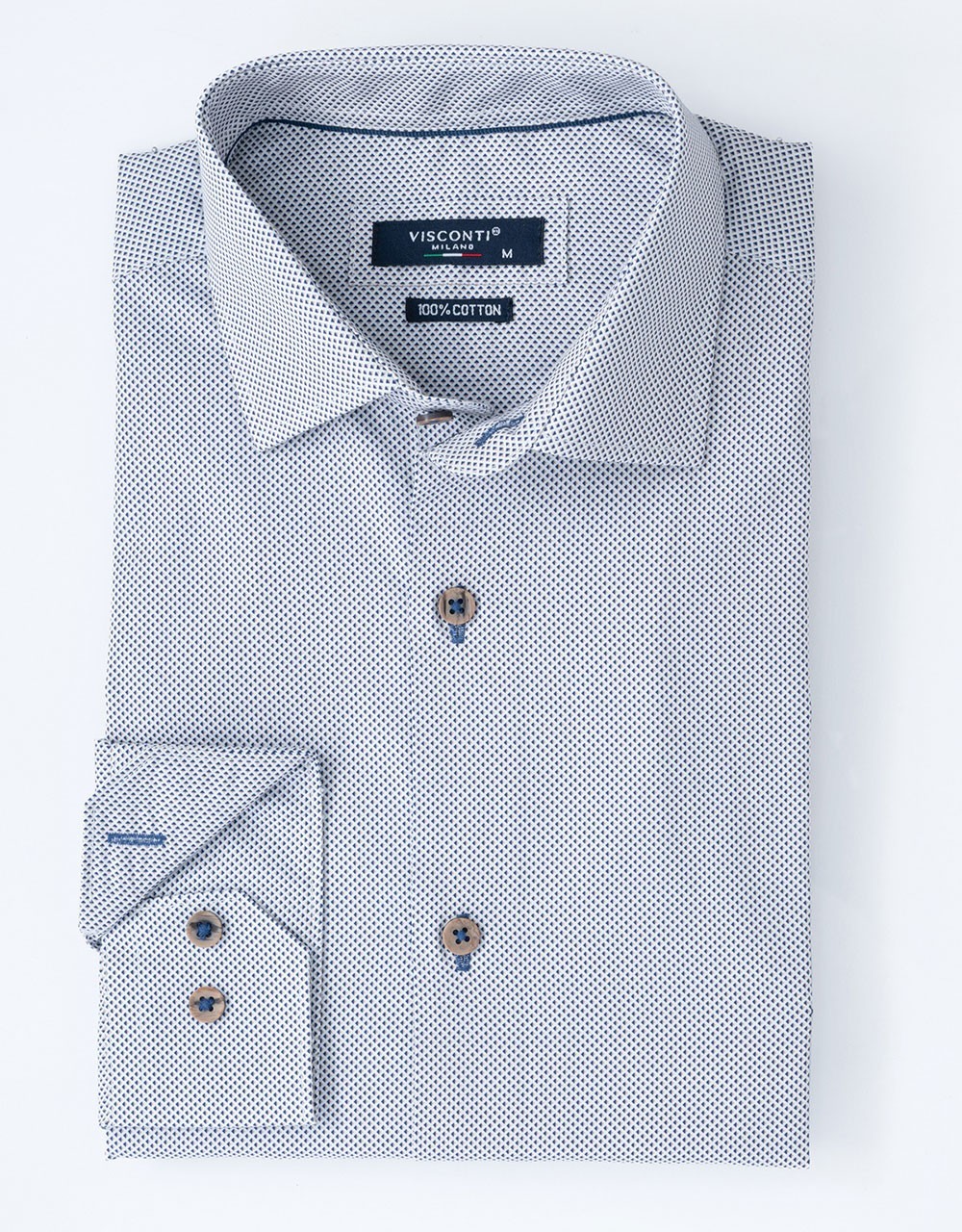 Visconti Men's Micro-Pattern Shirt 2835-1 - Shirts