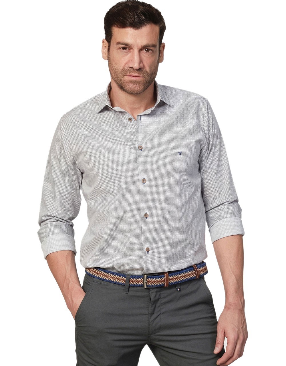 Visconti Men's Micro-Pattern Shirt 2835-1 - Shirts