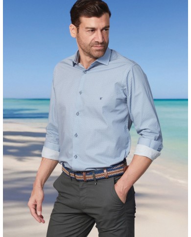 Visconti Men's Micro-Pattern Shirt 2835-2