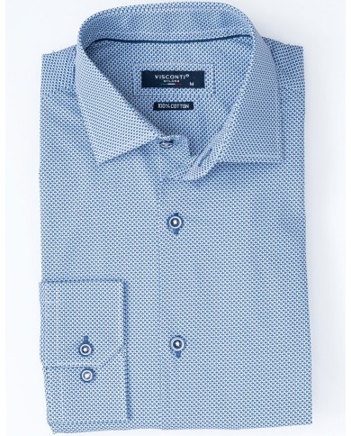 Visconti Men's Micro-Pattern Shirt 2835-2