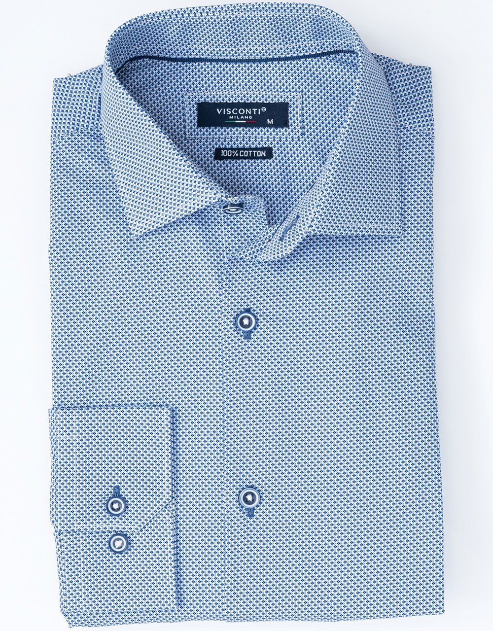 Visconti Men's Micro-Pattern Shirt 2835-2 - Shirts