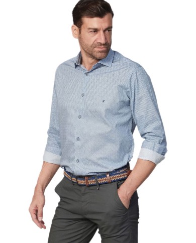 Visconti Men's Micro-Pattern Shirt 2835-2