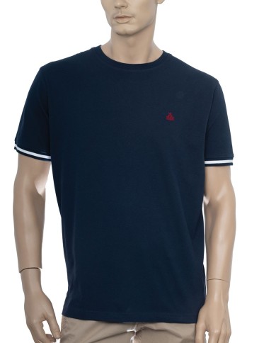 Men's Crew Neck T-Shirt with Pique Texture 2833-1