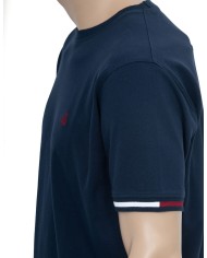 Ανδρικό T-Shirt με Πικέ Υφή και Λαιμόκοψη 2833-1 - T-Shirts