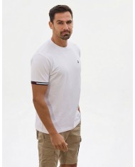 Men's Crew Neck T-Shirt with Pique Texture 2833-1 - T-Shirts