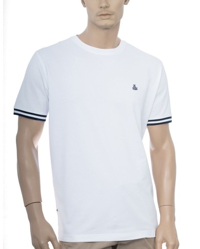 Ανδρικό T-Shirt με Πικέ Υφή και Λαιμόκοψη 2833-2