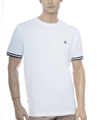 Men's Crew Neck T-Shirt with Pique Texture 2833-2 - T-Shirts