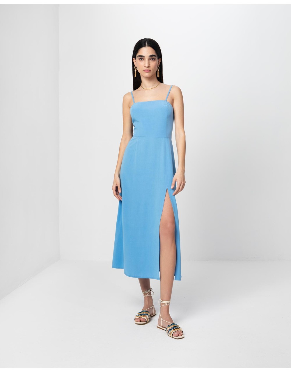 ΦΟΡΕΜΑ MIDI ΜΕ ΣΚΙΣΙΜΟ ATHENAIS - Dresses