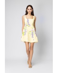 MINI FLORAL ΚΙΤΡΙΝΟ ΦΟΡΕΜΑ SOLEIL - Dresses