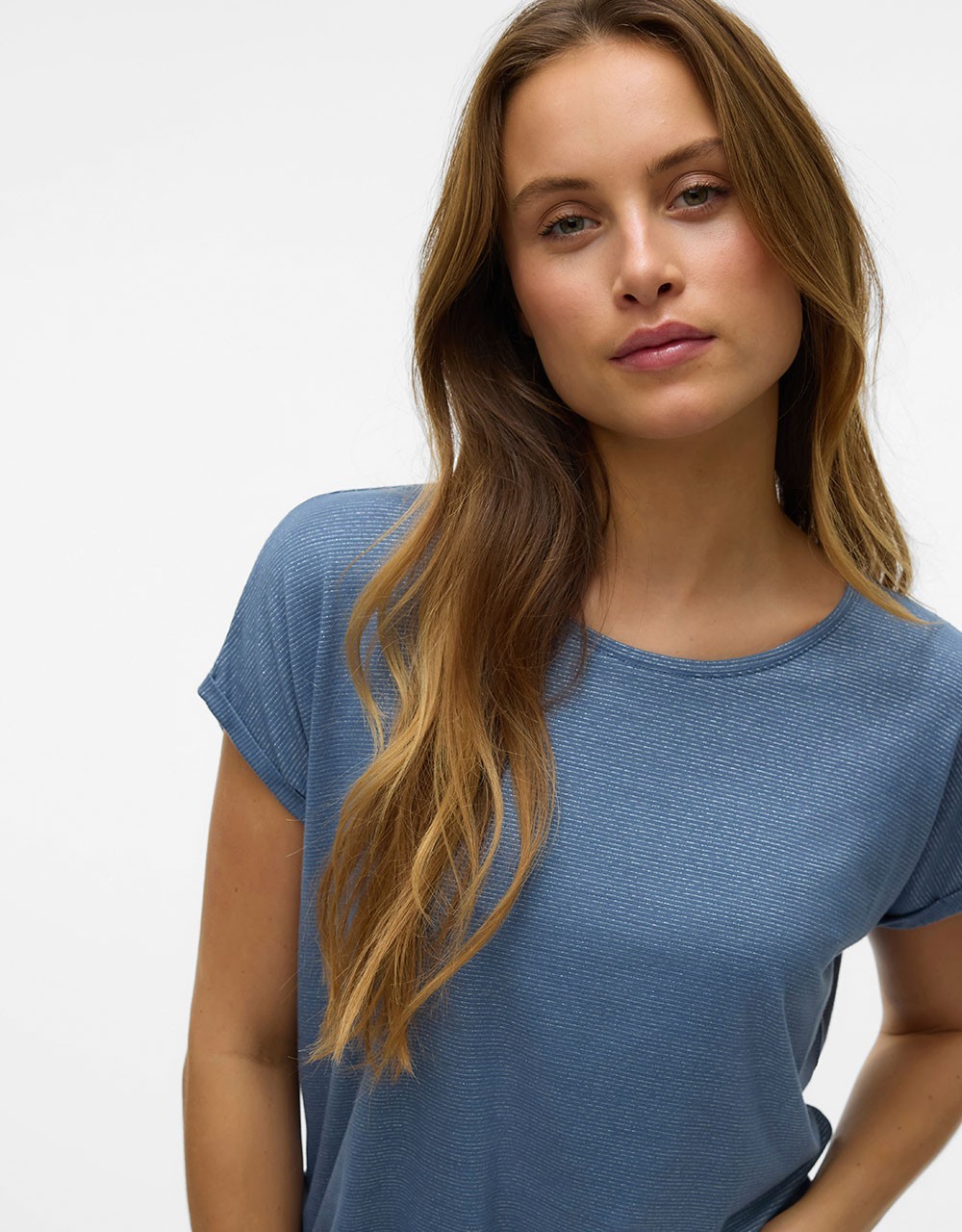 ΚΟΝΤΟΜΑΝΙΚΟ ΜΠΛΟΥΖΑΚΙ VMLAVA GLITTER STRIPE - Blouses - Shirts