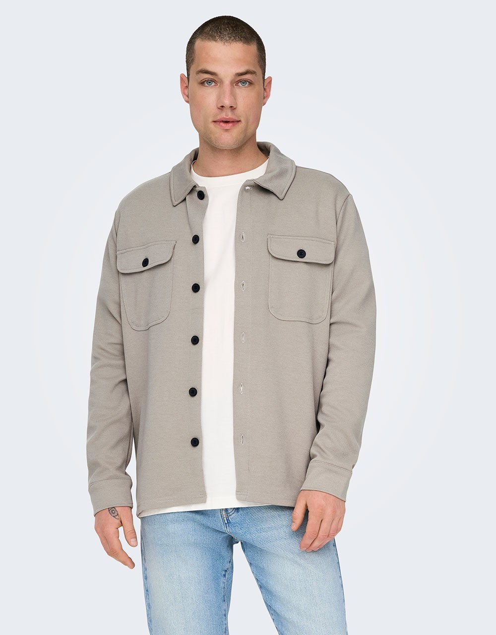 Only & Sons Μακρυμάνικo Overshirt Regular Fit - Πανωφόρια